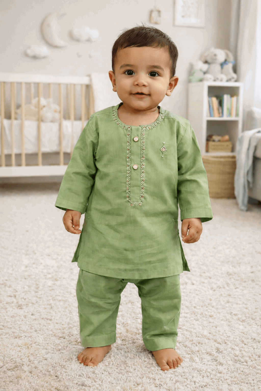 Infant Boys Embroidered Shalwar Kameez - Kiddiesco