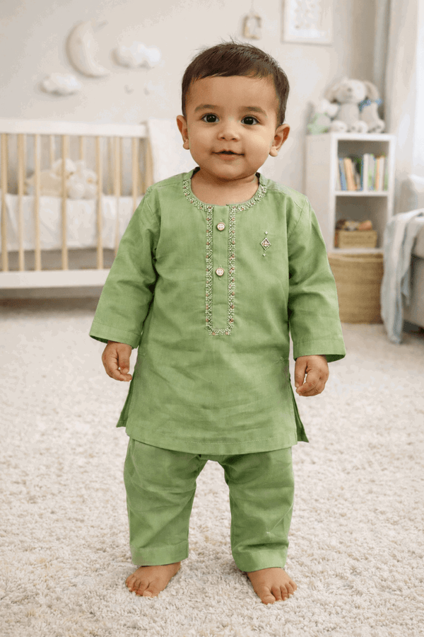 Infant Boys Embroidered Shalwar Kameez - Kiddiesco