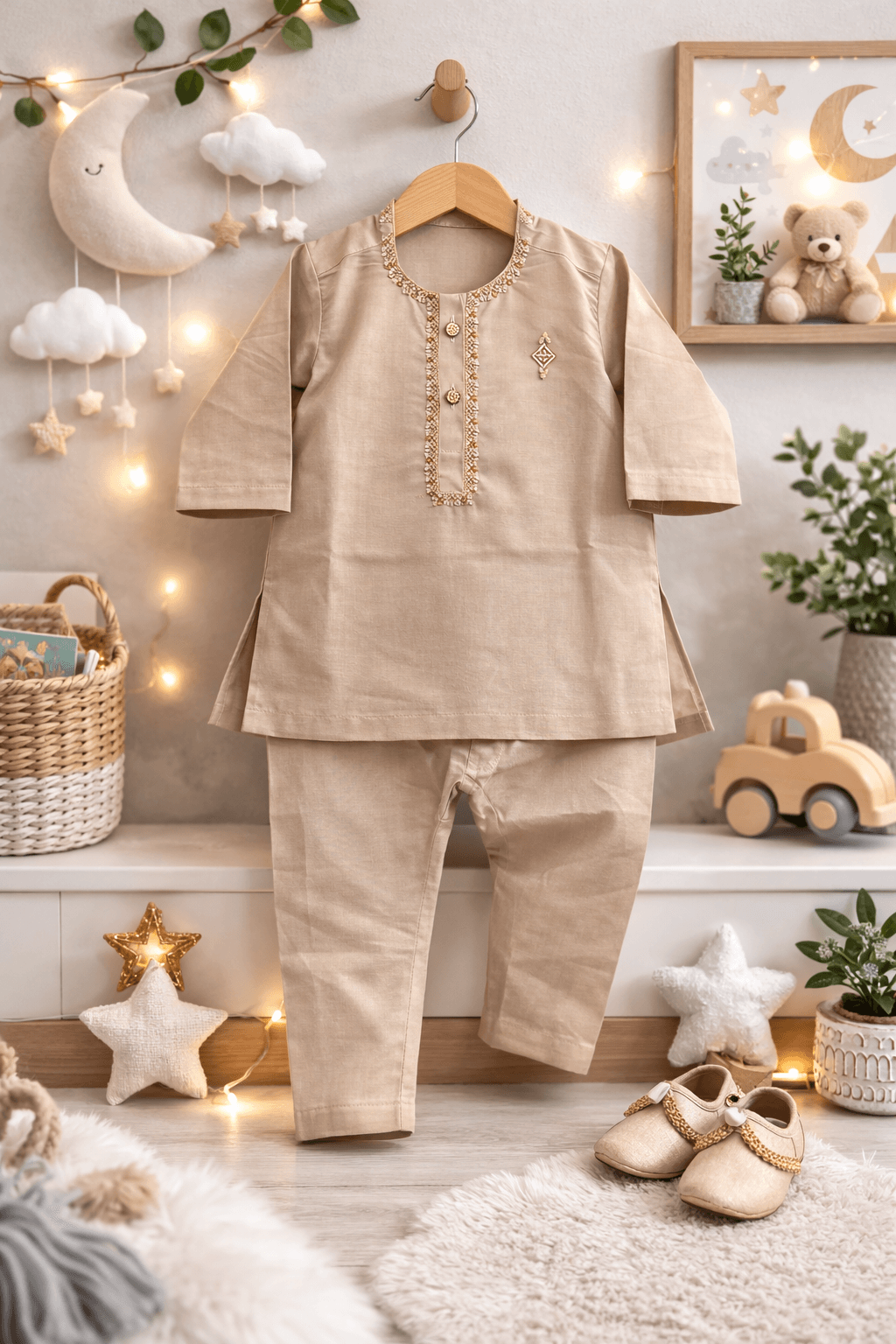 Infant Boys Embroidered Shalwar Kameez - Kiddiesco