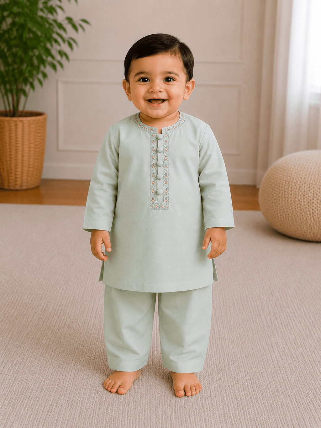 Infant Boys Embroidered Shalwar Kameez - Kiddiesco