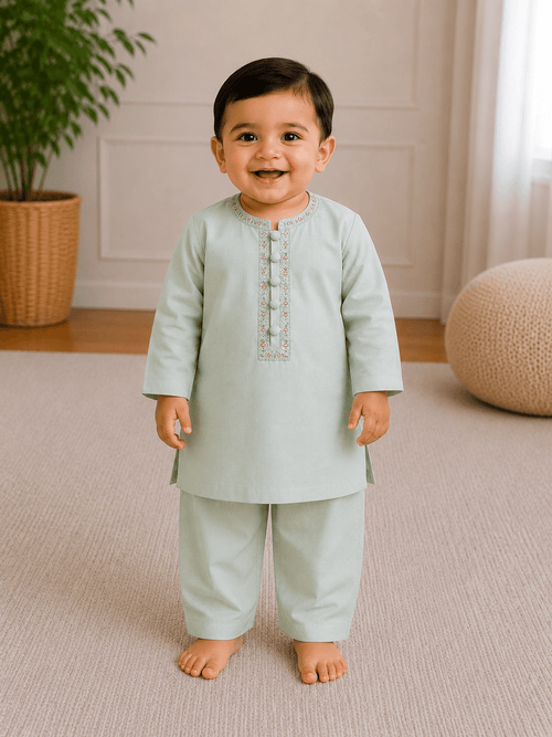 Infant Boys Embroidered Shalwar Kameez - Kiddiesco