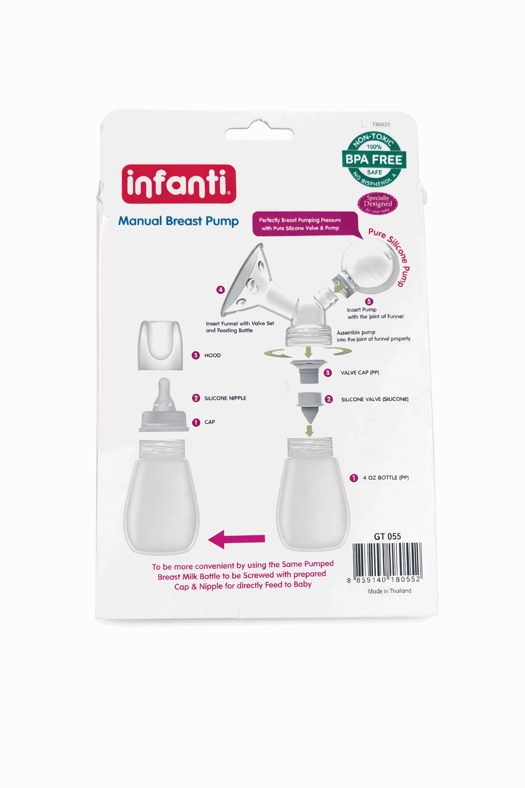 Infanti Blue Breast Pump Manual Secondary image