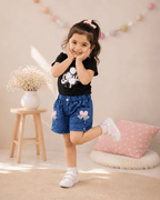 Kiddiesco Happy Bloom Black Outfit - Kiddiesco