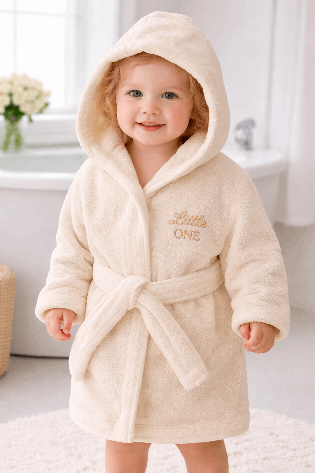 Kids Embroidery Bathrobe - Kiddiesco