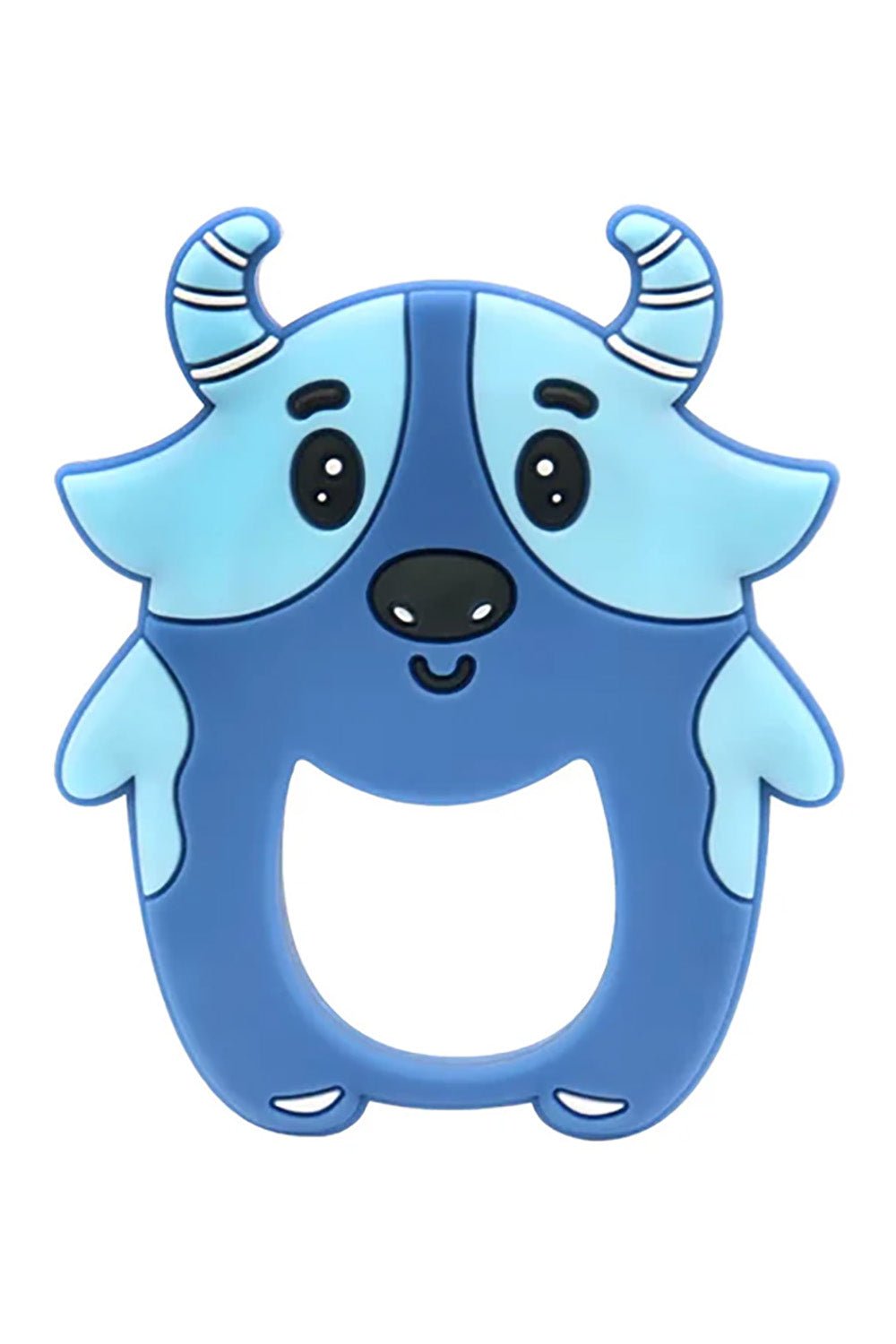 Kritiu Baby Teether Combo - Fruit Shape Teether and Classic Teether Set - BPA-Free, Safe, and Soothing - Ideal for Teething Babies Blue - Kiddiesco Main image