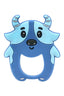 Kritiu Baby Teether Combo - Fruit Shape Teether and Classic Teether Set - BPA-Free, Safe, and Soothing - Ideal for Teething Babies Blue - Kiddiesco