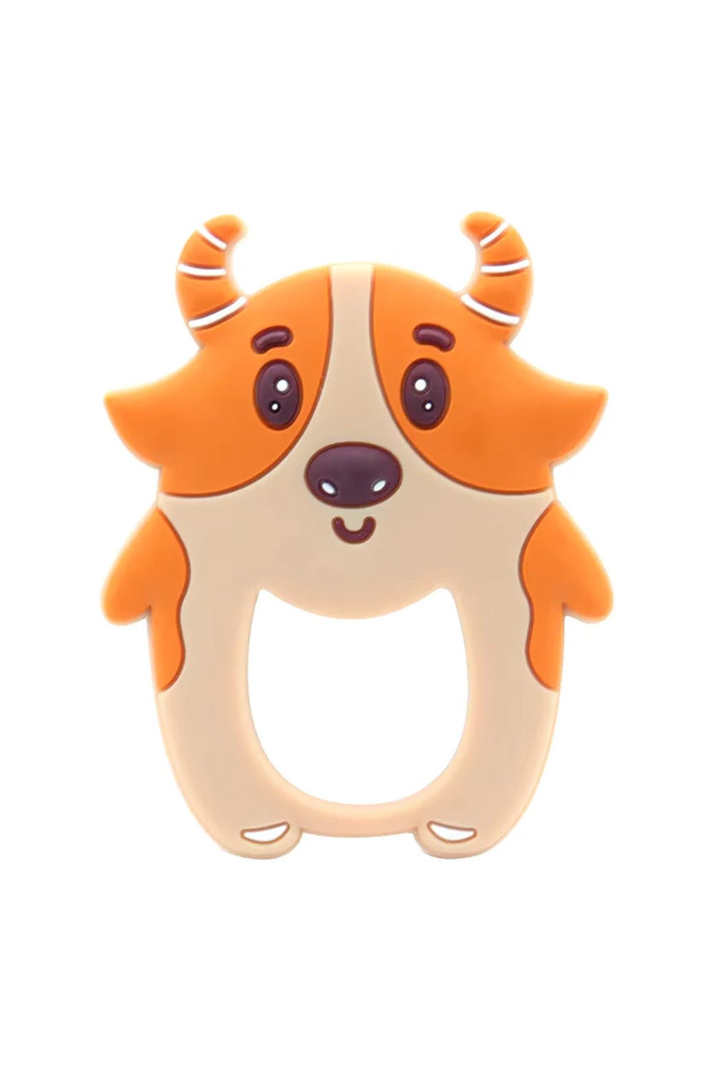 Kritiu Baby Teether Combo - Fruit Shape Teether and Classic Teether Set - BPA-Free, Safe, and Soothing - Ideal for Teething Babies Mustard - Kiddiesco Main image