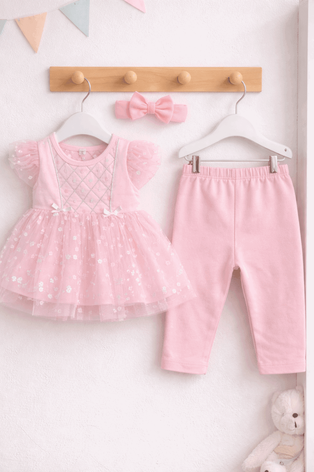 Little Baby Frock 3Pcs - Kiddiesco