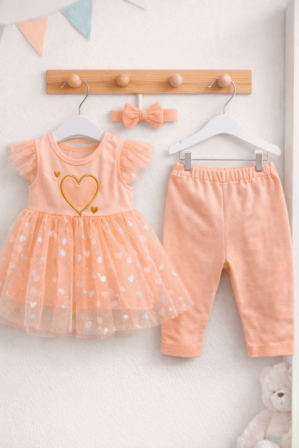 Little Baby Frock 3Pcs - Kiddiesco