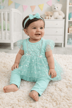 Little Baby Frock 3Pcs - Kiddiesco