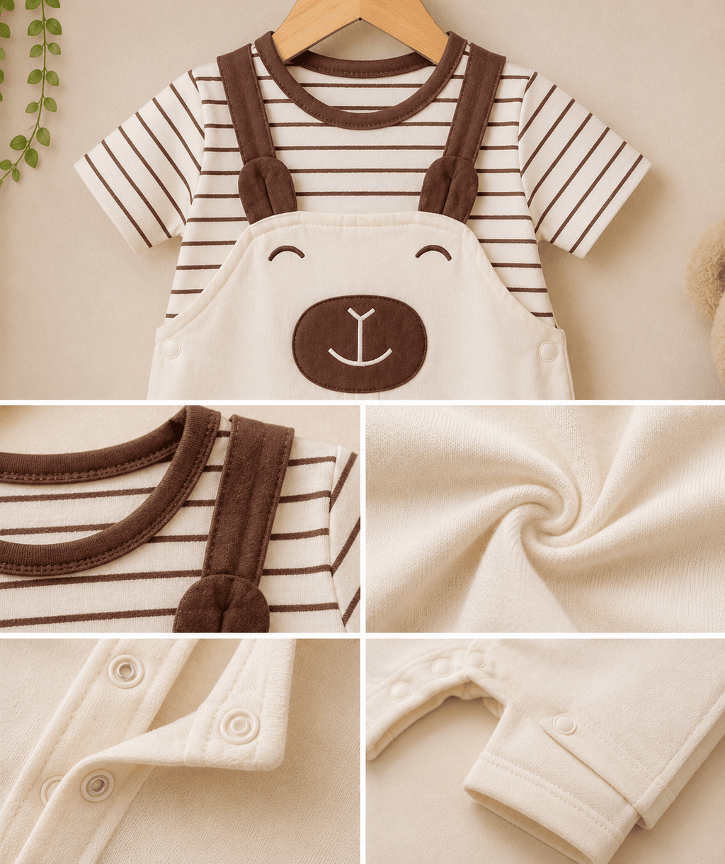 Little Bear Romper Outfit - Kiddiesco