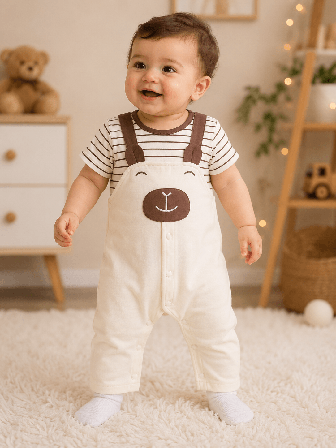 Little Bear Romper Outfit - Kiddiesco Main image