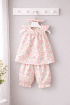 Little Floral Pink two Piece Children's Outfit - Kiddiesco