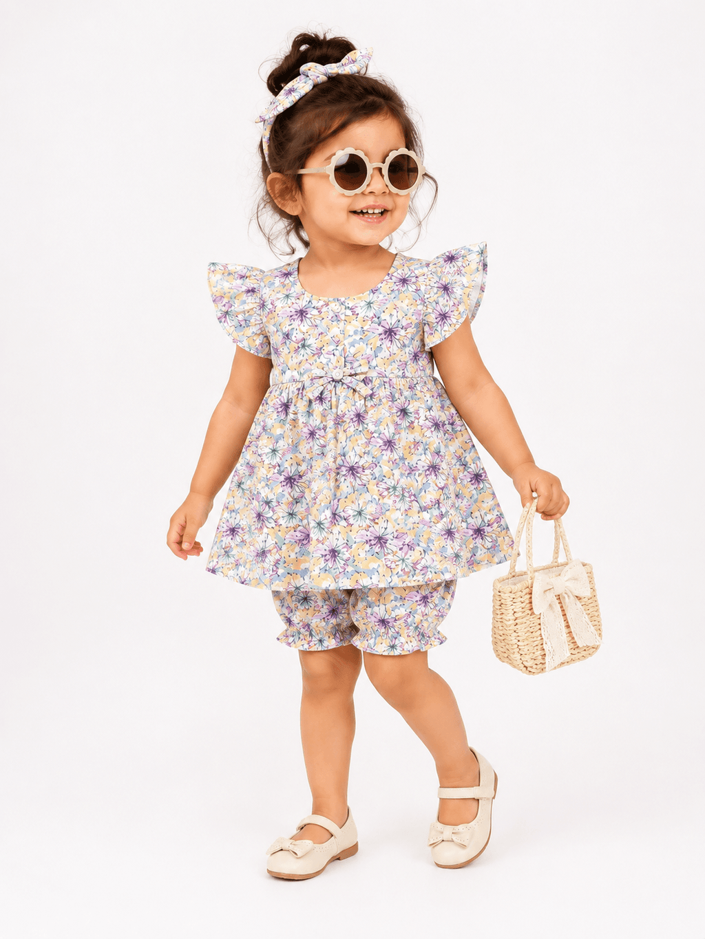 Little Floral two Piece Children's Outfit - Kiddiesco