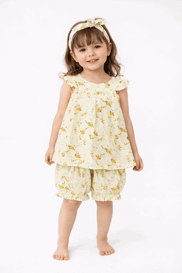 Little Floral two Piece Children's Outfit - Kiddiesco