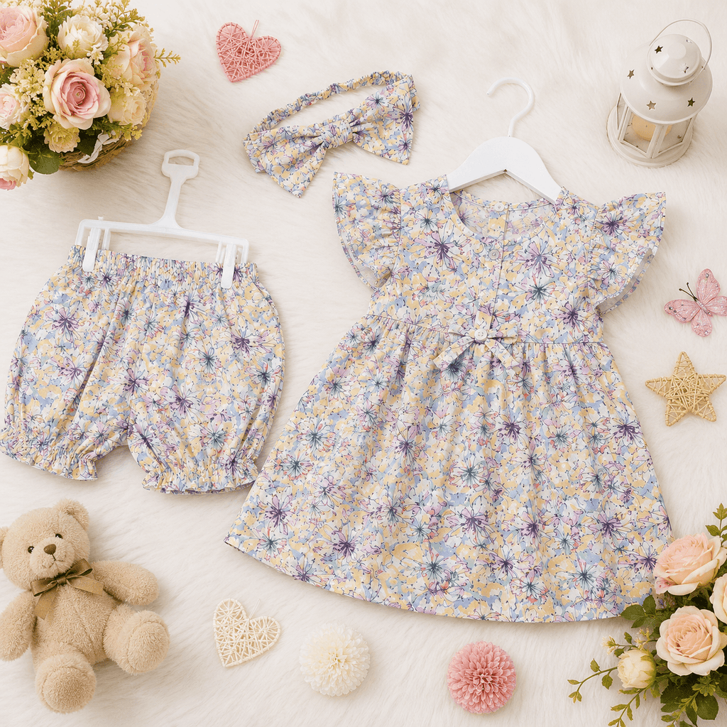 Little Floral two Piece Children's Outfit - Kiddiesco