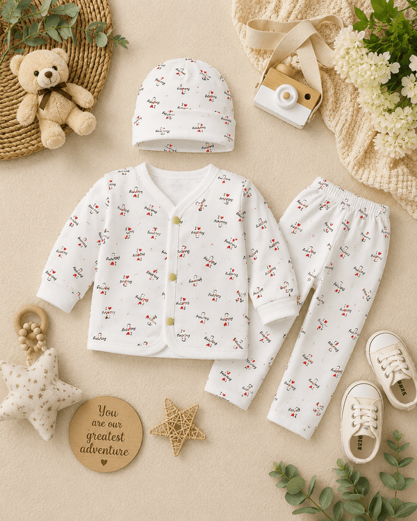 Little Love Printed Outfit - Kiddiesco
