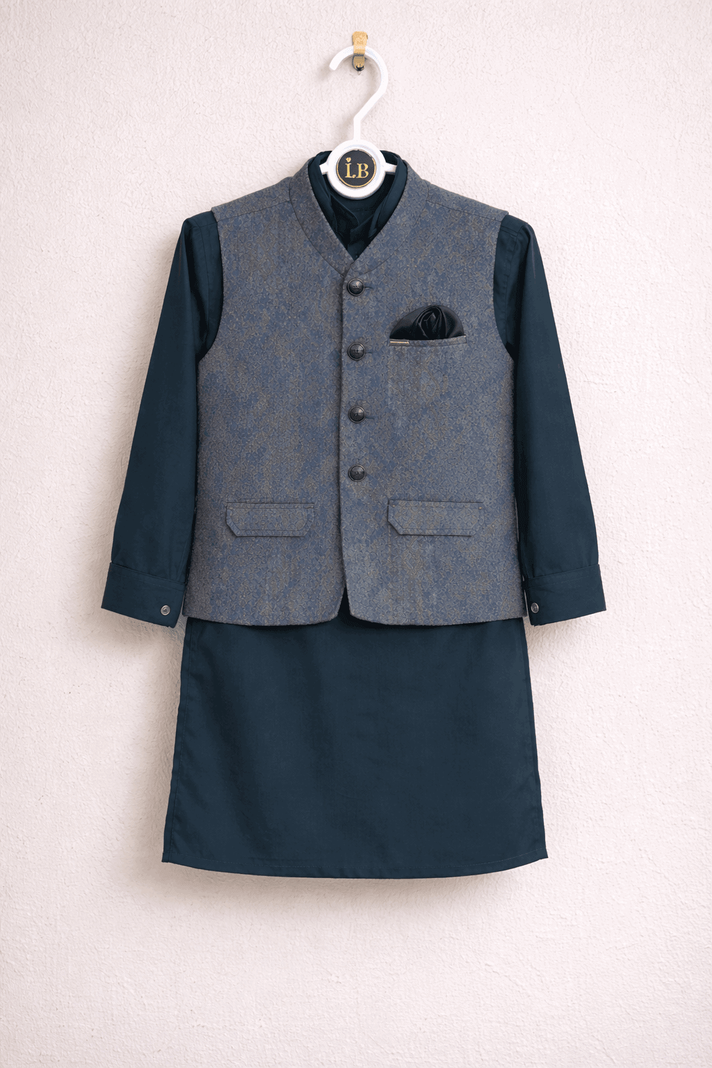 Little Prince Waistcoat Shalwar Suit Secondary image