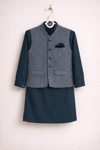 Little Prince Waistcoat Shalwar Suit - Kiddiesco