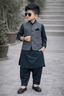 Little Prince Waistcoat Shalwar Suit - Kiddiesco