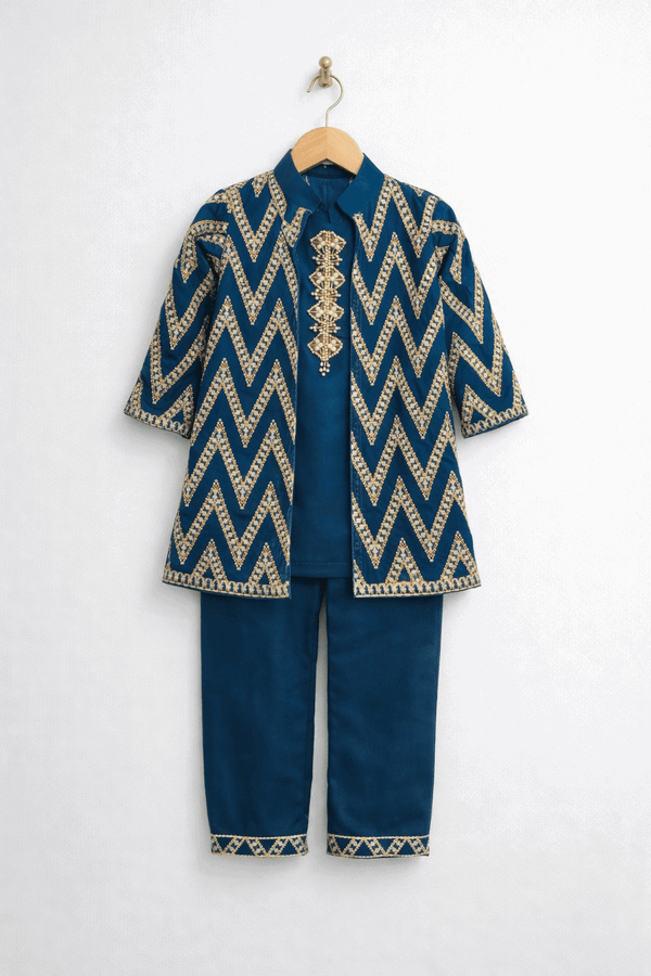 Little Princess Embroidered Fancy Suit - Kiddiesco