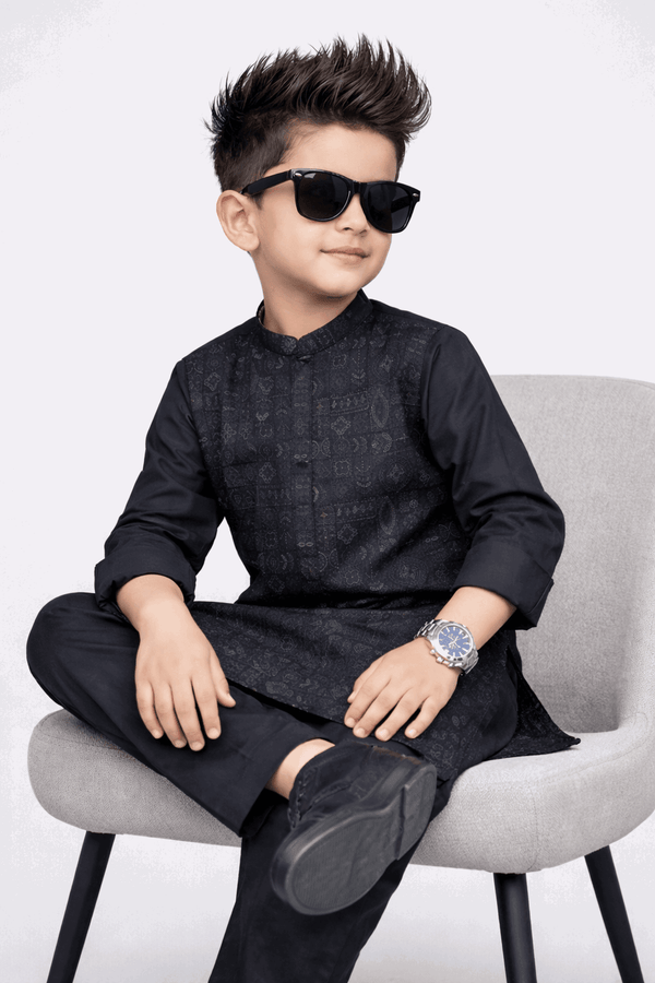 Little Rockstar Embroidered Suit Set KDC 030 - Kiddiesco