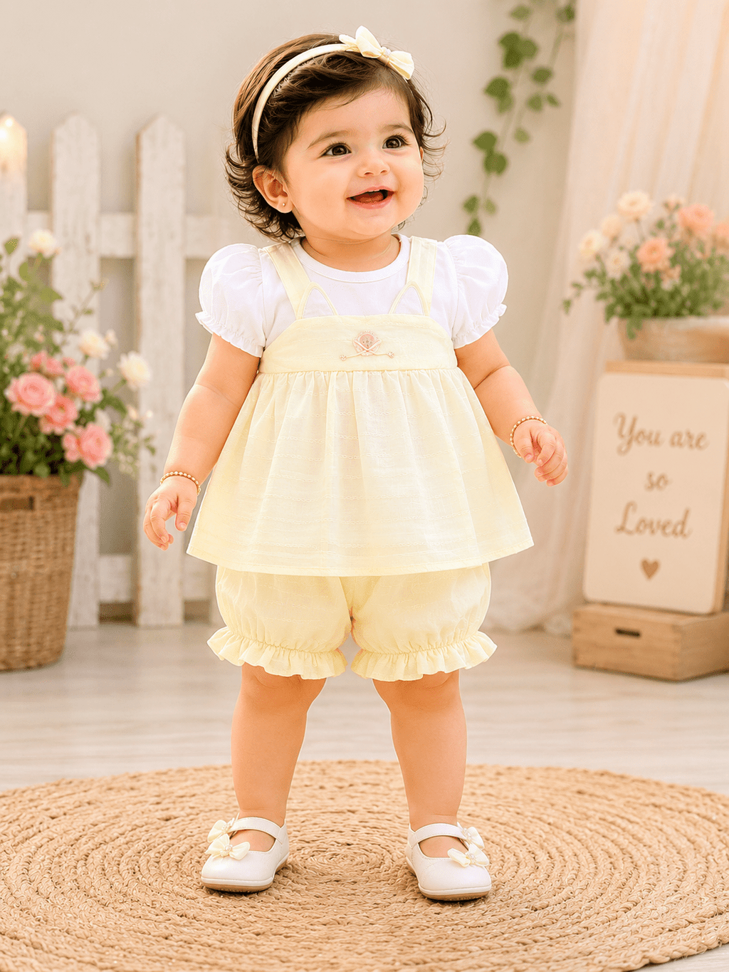 Little Sunshine Baby Girl Outfit - Kiddiesco