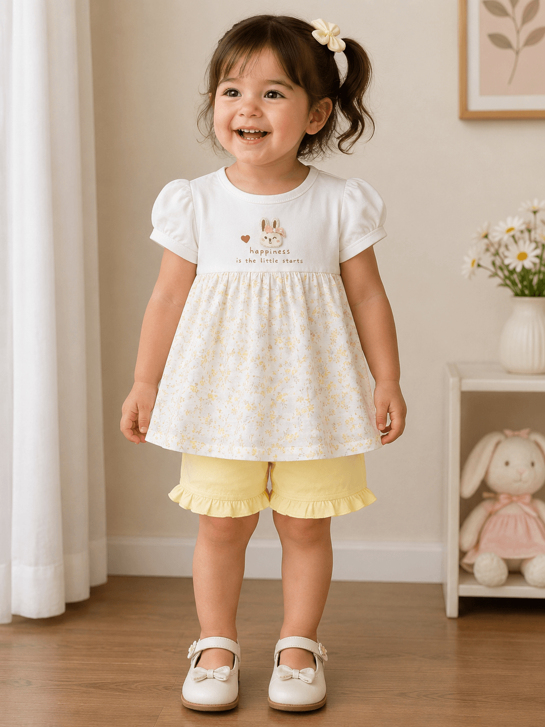 Little Sunshine Floral Set - Kiddiesco Main image