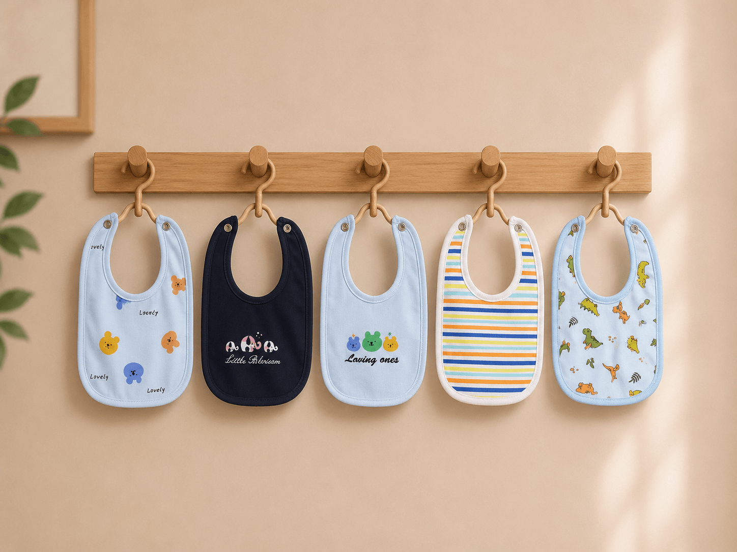 Loving Baby Bibs Pack OF 5 Secondary image