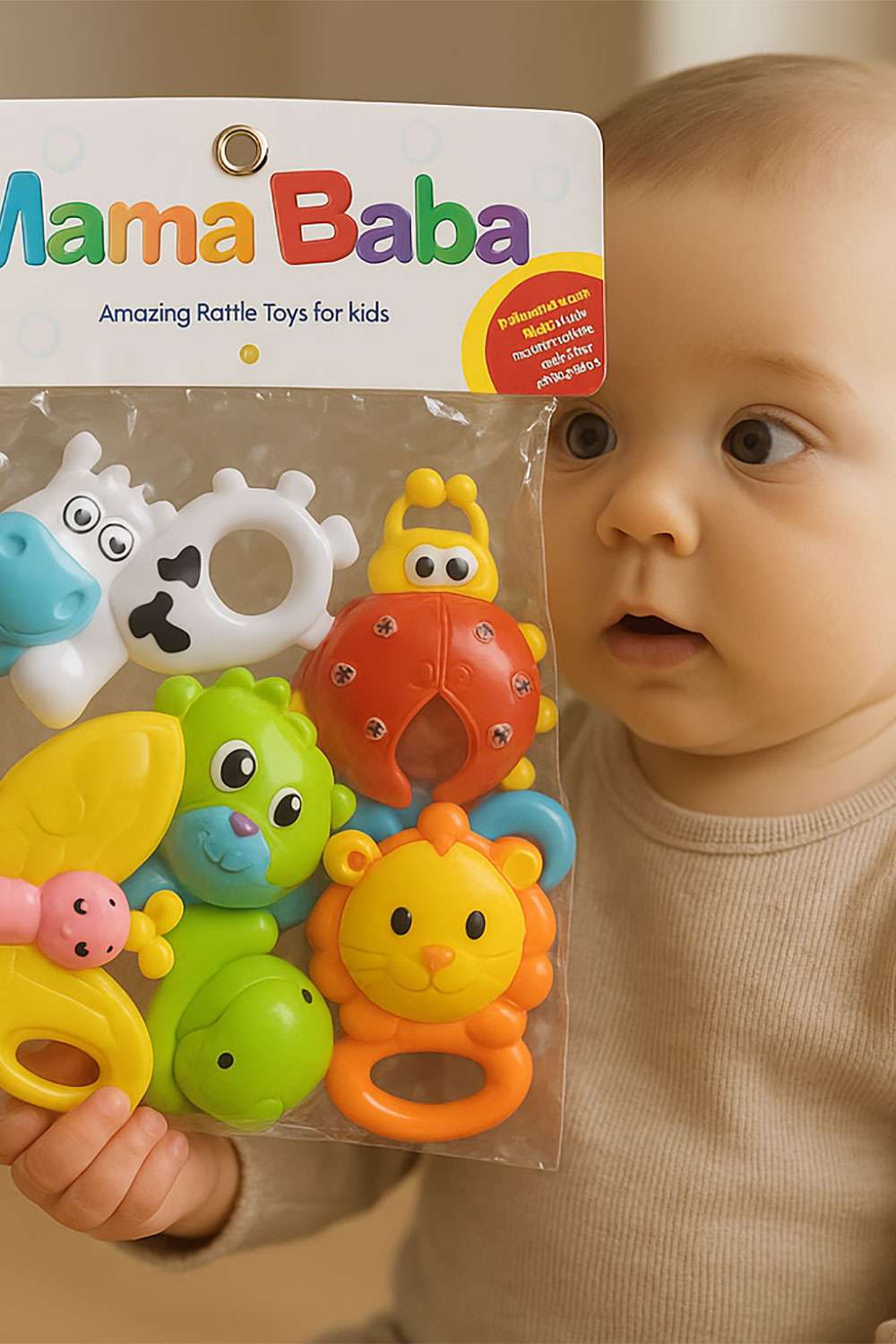 Mama Baba Amazing Rattle Toys for Kids - Kiddiesco