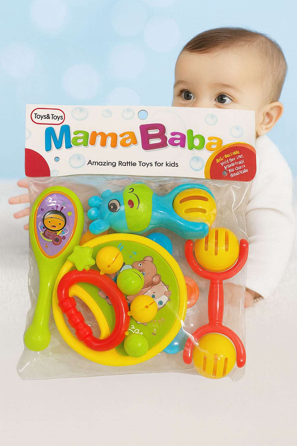 Mama Baba Baby Band Amazing Rattle Toys for Kids - Kiddiesco Main image