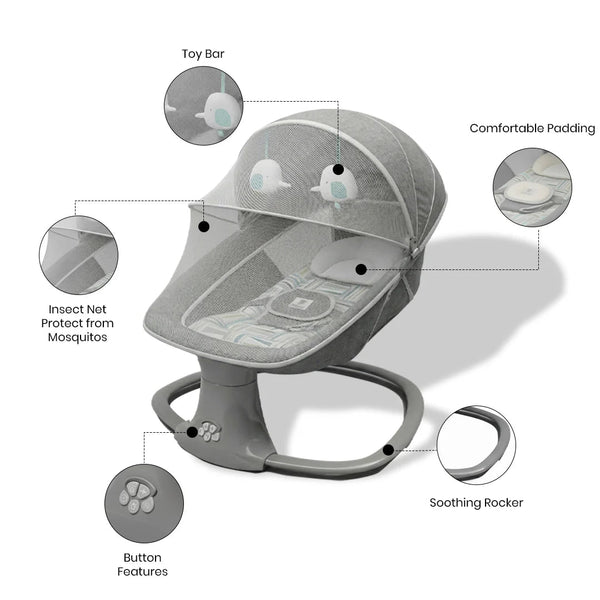 Mastela 3 In 1 Deluxe Multi - Functional Bassinet - Kiddiesco