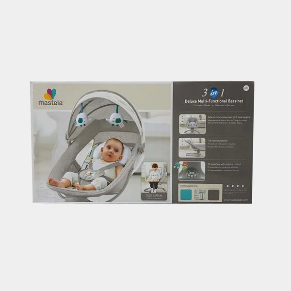 Mastela 3 In 1 Deluxe Multi - Functional Bassinet - Kiddiesco