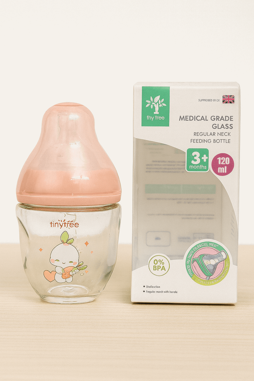 Mini Tree Newborn Glass Feeding Bottle KCD 016 - Kiddiesco