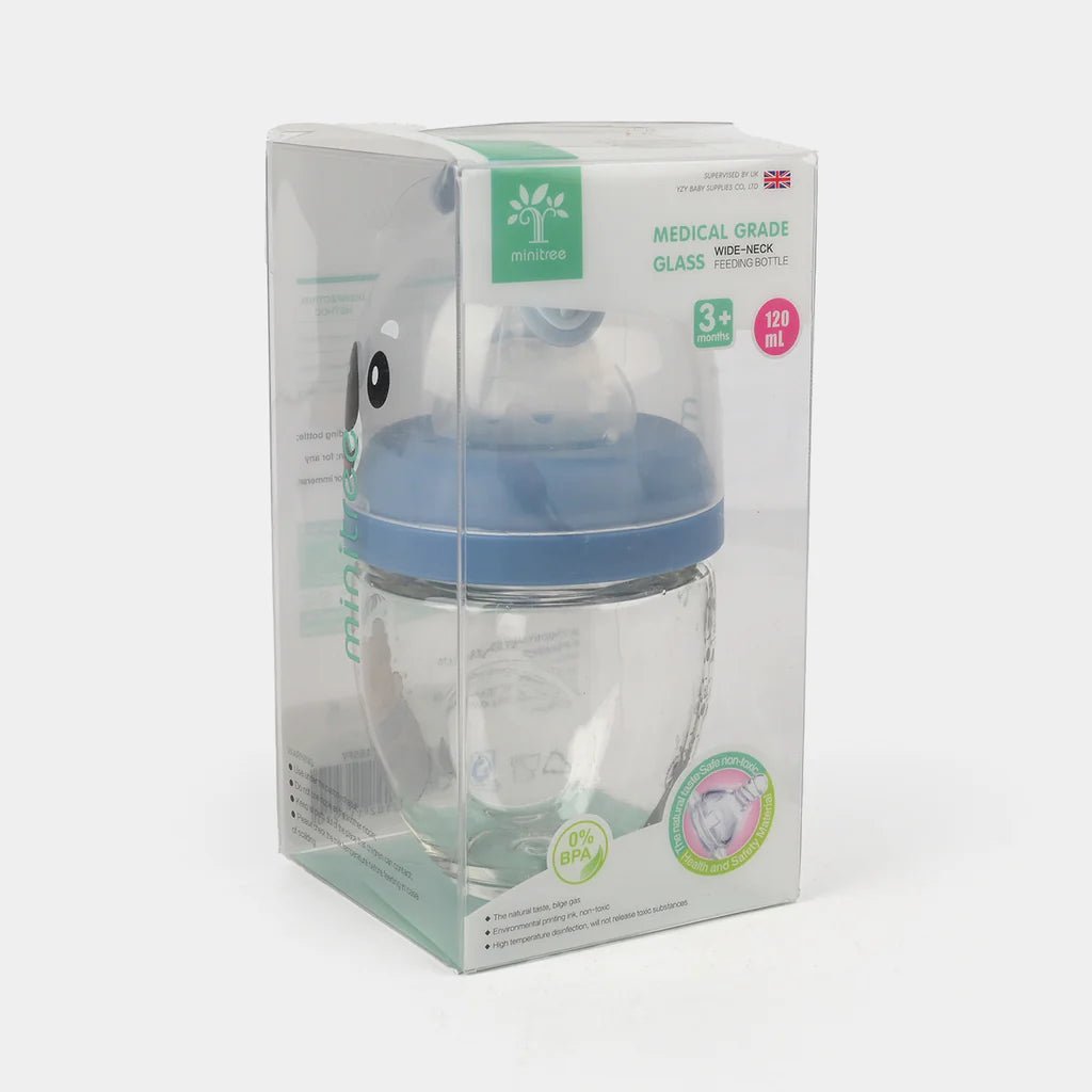 Minitree Baby Feeder Glass Blue - Kiddiesco