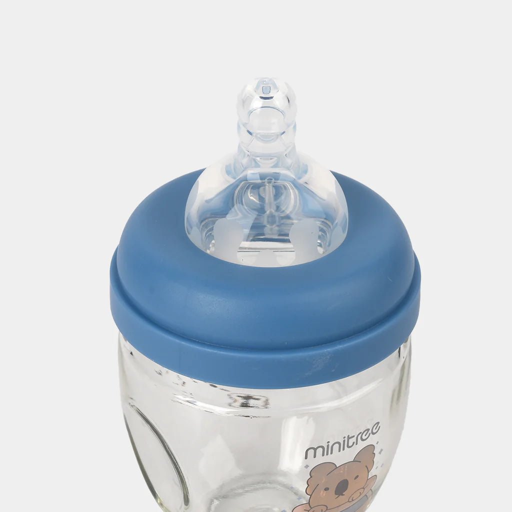 Minitree Baby Feeder Glass Blue - Kiddiesco