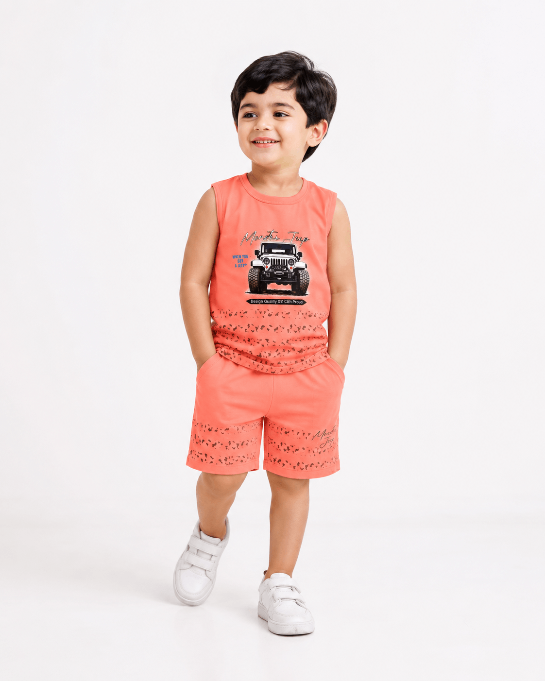 Mountain Jeep Summer Outfit - Kiddiesco Main image