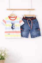 Pastel Striped kids' Outfit - Kiddiesco