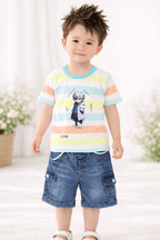 Pastel Striped kids' Outfit - Kiddiesco