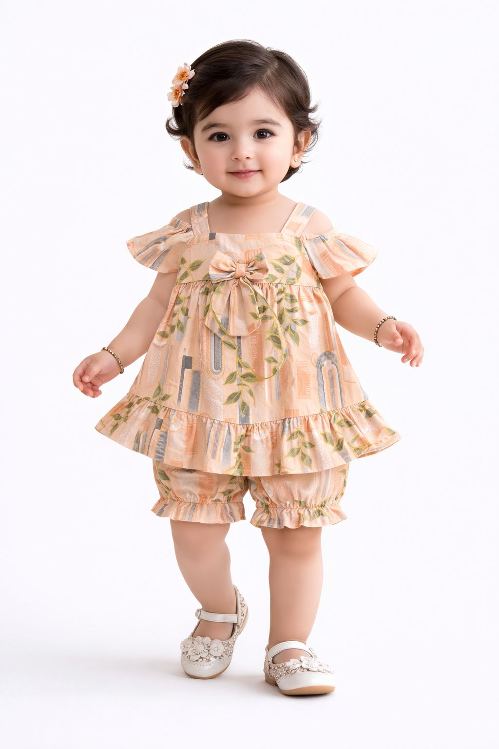 Peach Toned Summer Children's outfit - Kiddiesco