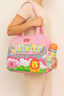 Pink Baby Sky Lion Printed - Diaper Bag with Front Pocket Diaper Travel Bag - Kiddiesco