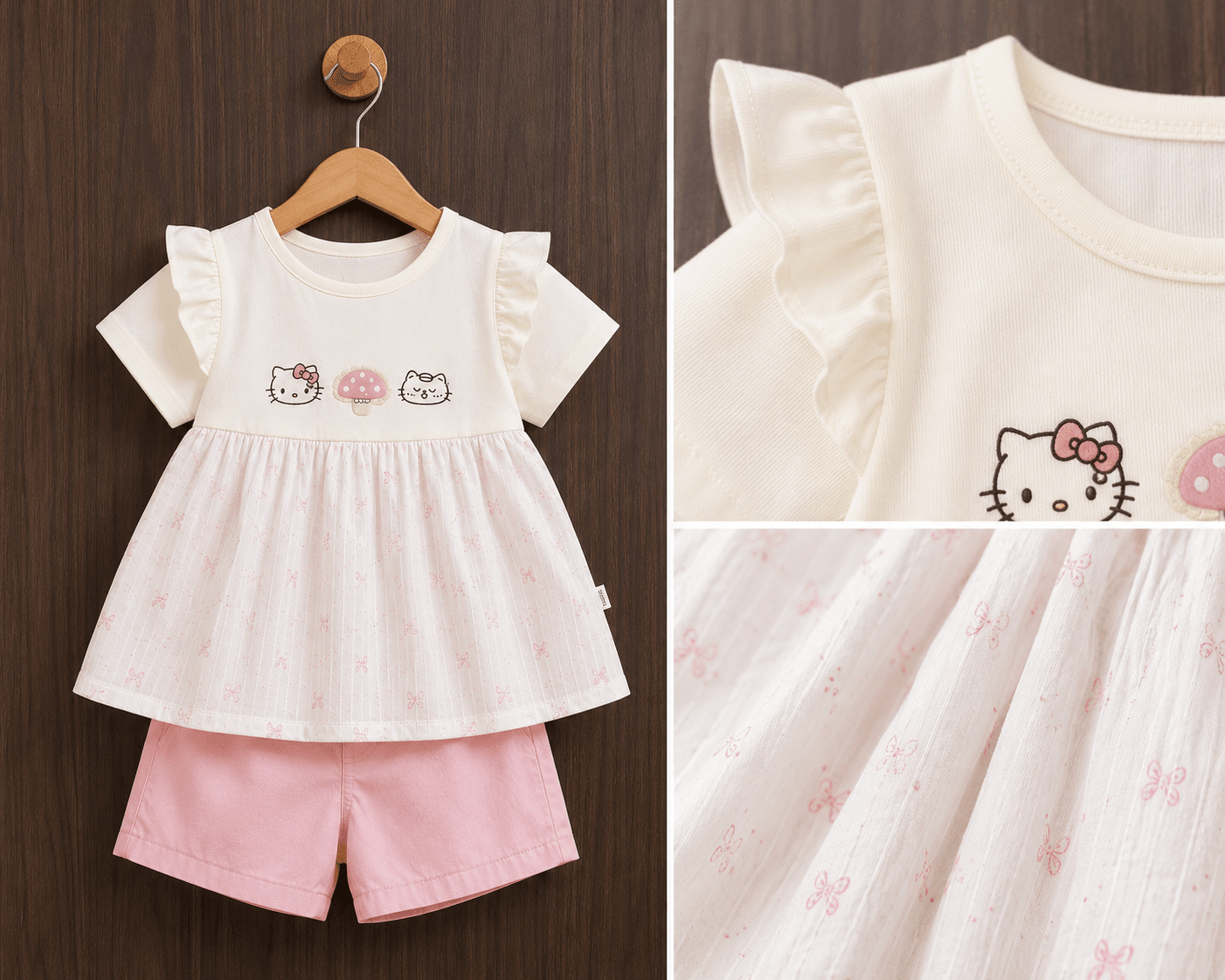 Pink Bunny Garden Outfit - Kiddiesco