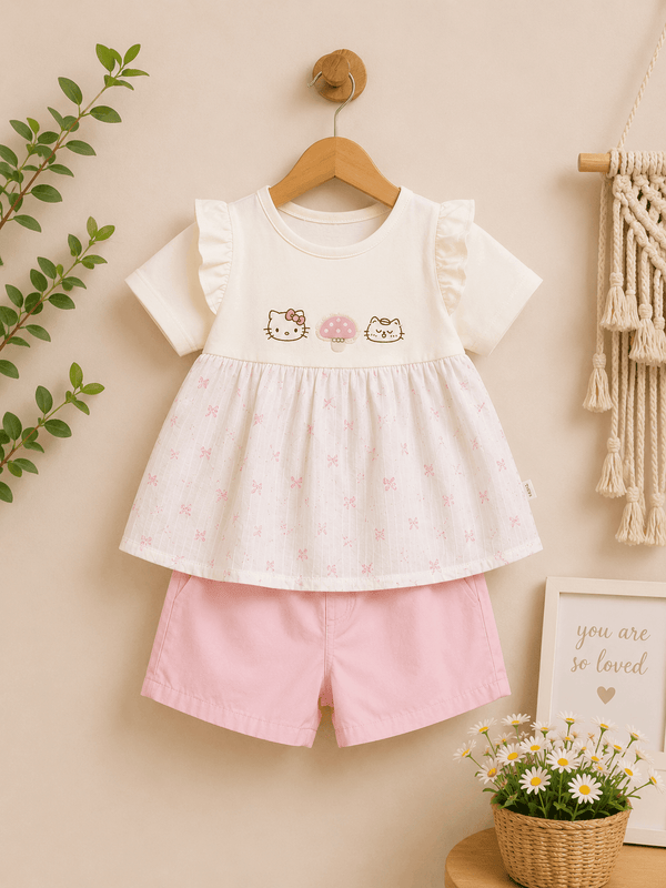 Pink Bunny Garden Outfit - Kiddiesco