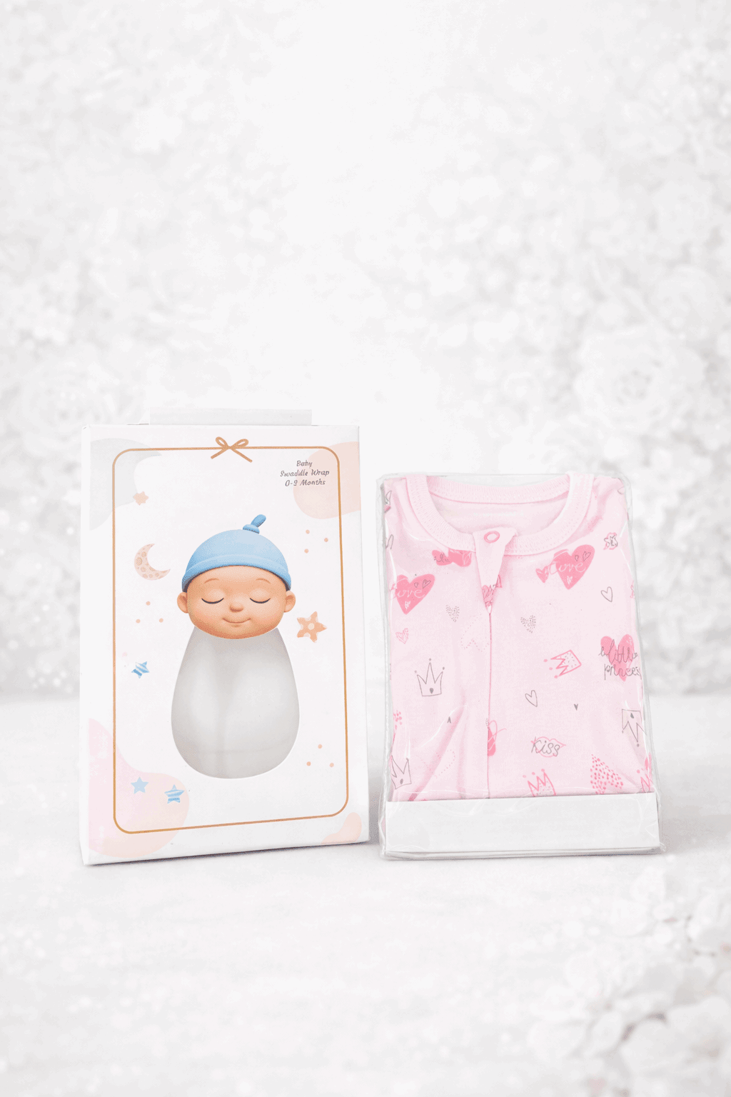 Pink Heart Baby Swaddle Wrap - Kiddiesco Main image
