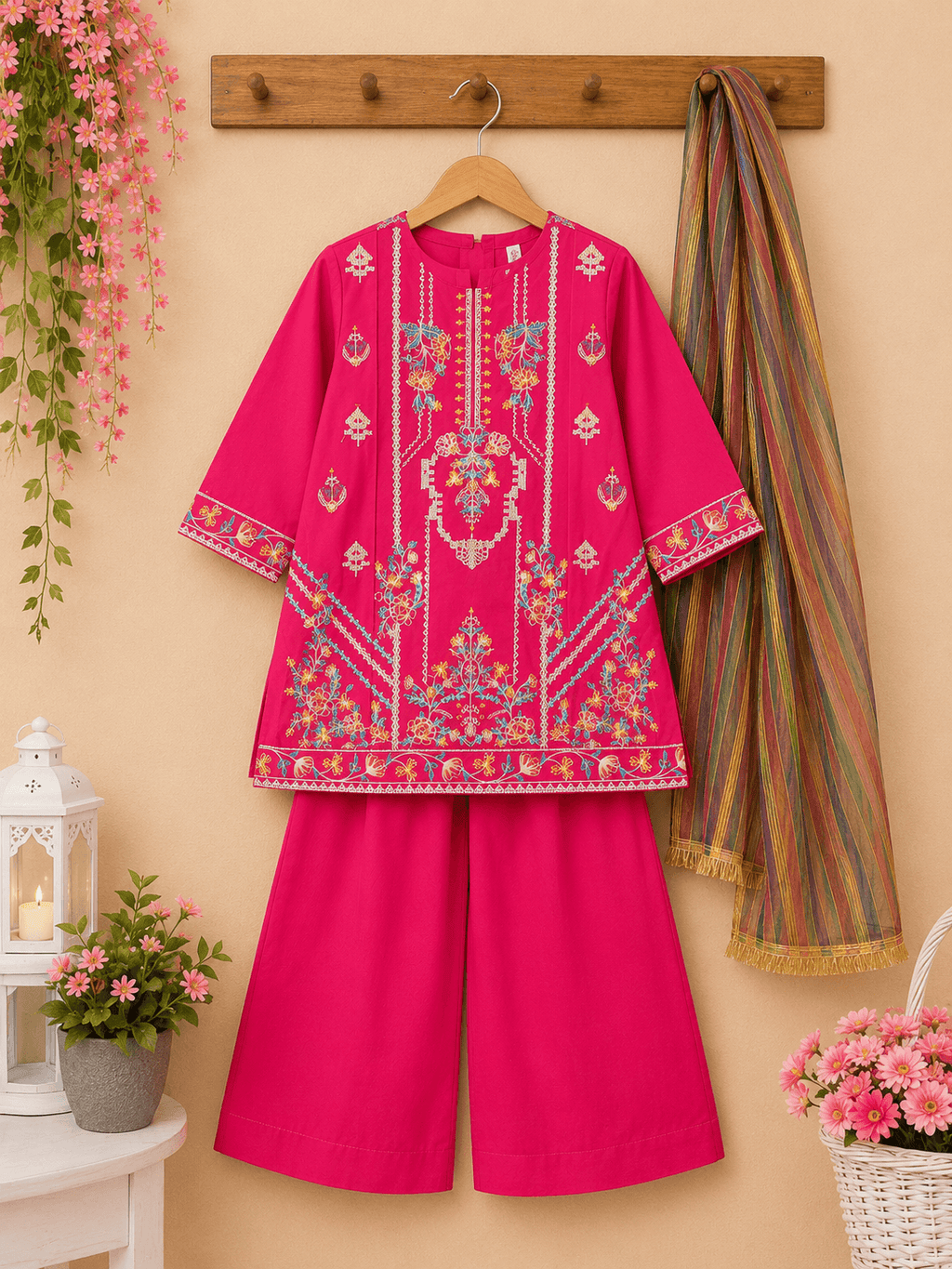 Princess Embroidered Fancy Suit - Kiddiesco