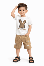 Rabbit Head Boys Summer 2Piece Set - Kiddiesco
