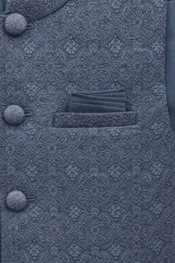 Royal Embroidered Waistcoat Suit Set KDC 027 - Kiddiesco