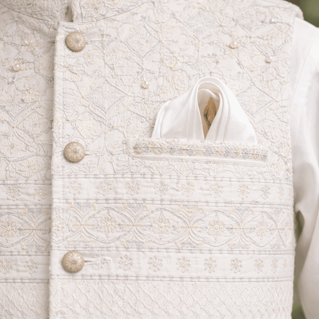 Royal Embroidered Waistcoat Suit Set KDC 028 - Kiddiesco