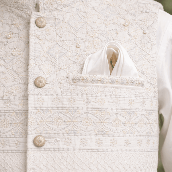 Royal Embroidered Waistcoat Suit Set KDC 028 - Kiddiesco