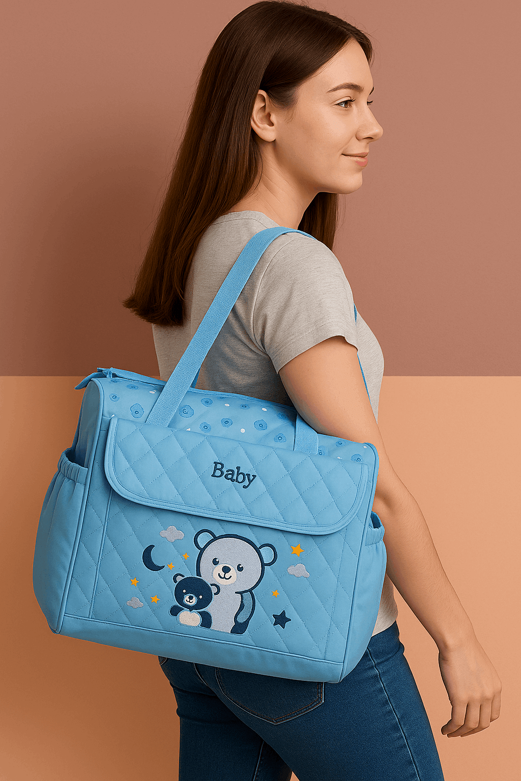Sky Blue Baby Travel Bag KDC 08 - Kiddiesco